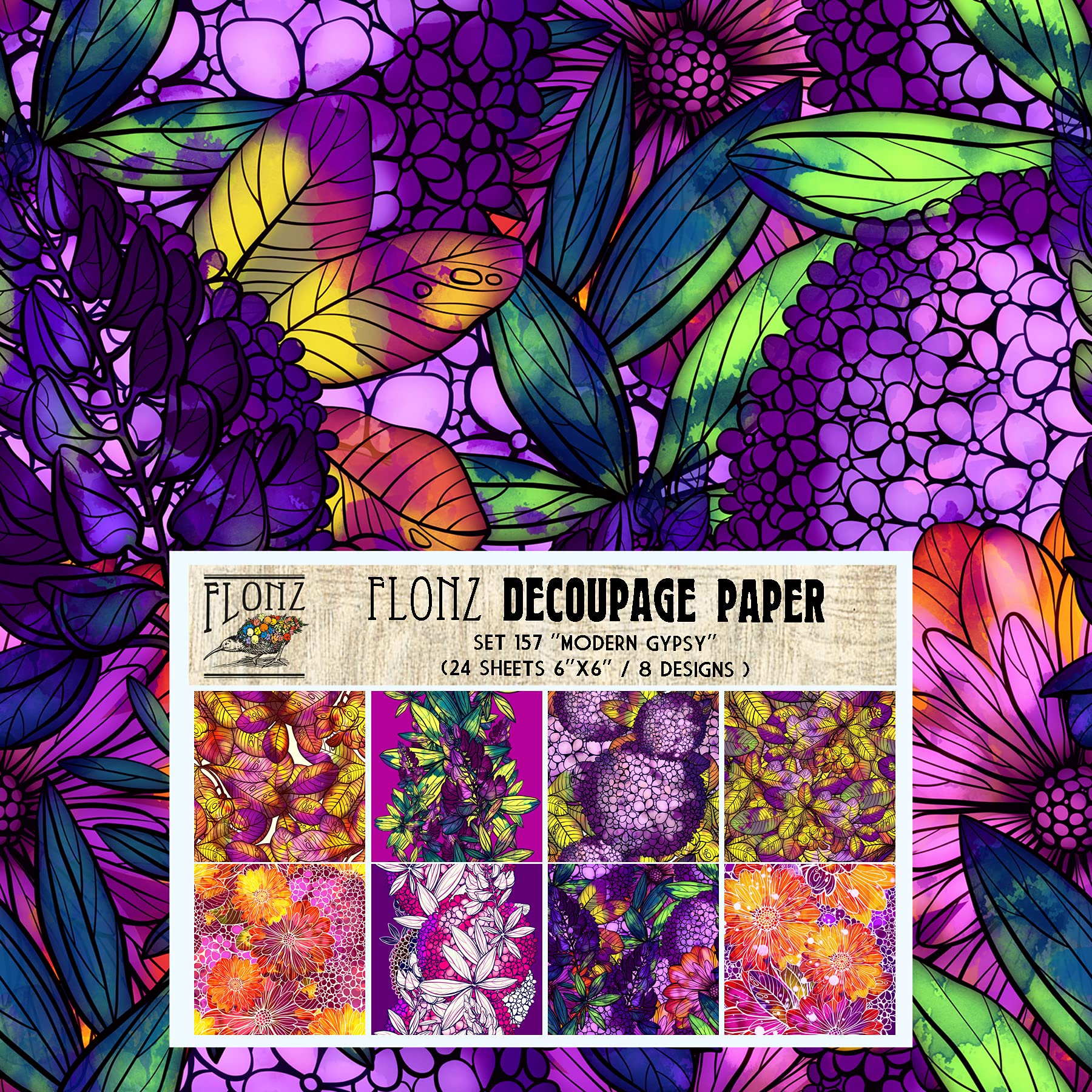 Amazon.com: Decoupage Paper Pack (24 Sheets 6